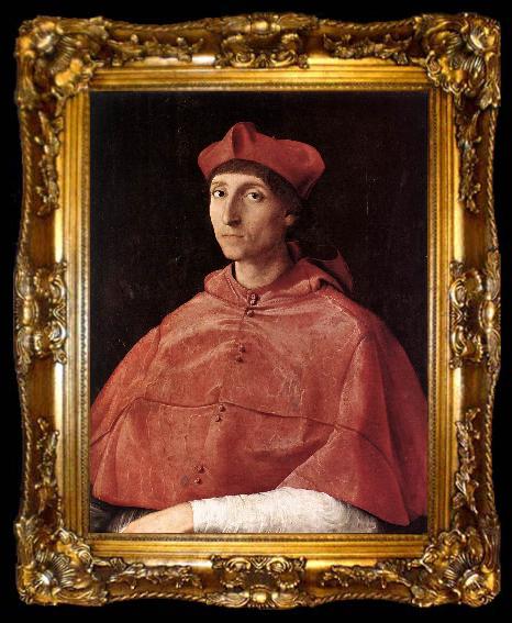 framed  RAFFAELLO Sanzio Portrait of a Cardinal, ta009-2